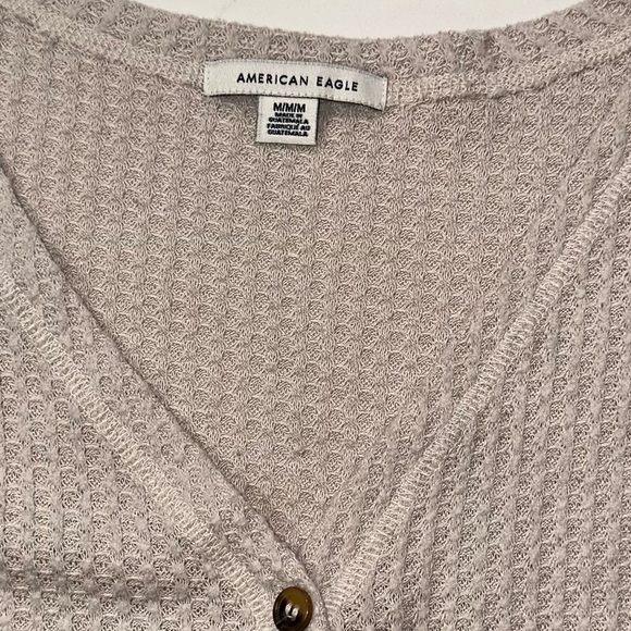 Waffle Knit Sweater/Longsleeve by American Eagle SZ: Med - Picture 5 of 5